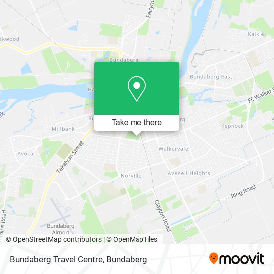 Mapa Bundaberg Travel Centre