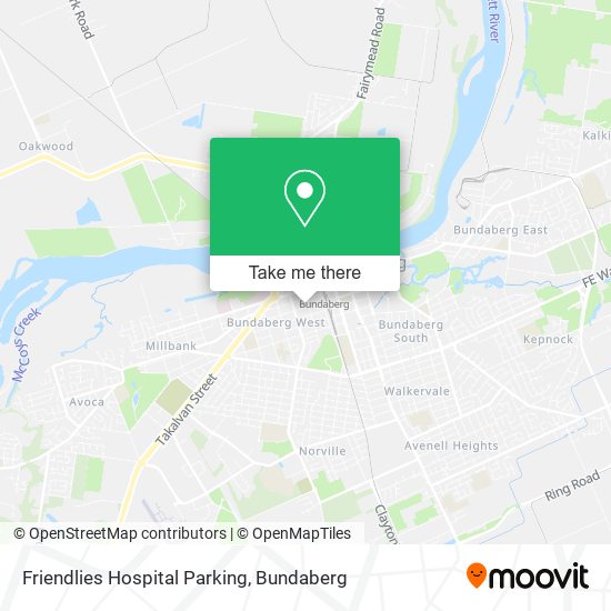 Mapa Friendlies Hospital Parking