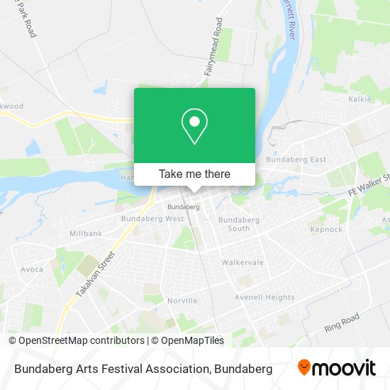 Bundaberg Arts Festival Association map