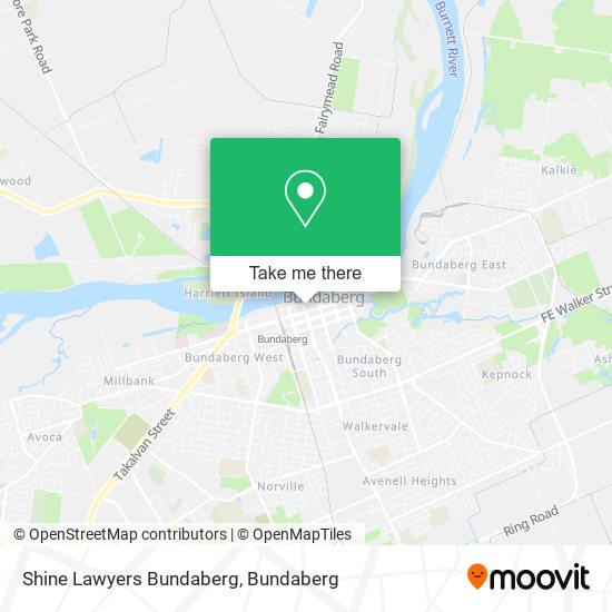 Shine Lawyers Bundaberg map