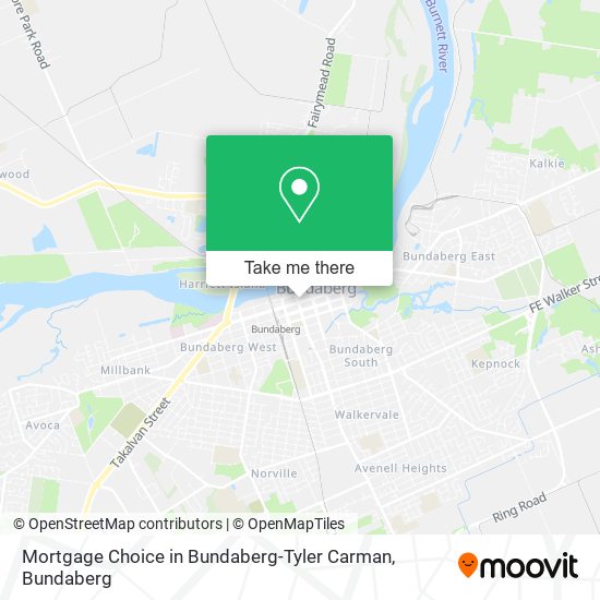 Mortgage Choice in Bundaberg-Tyler Carman map