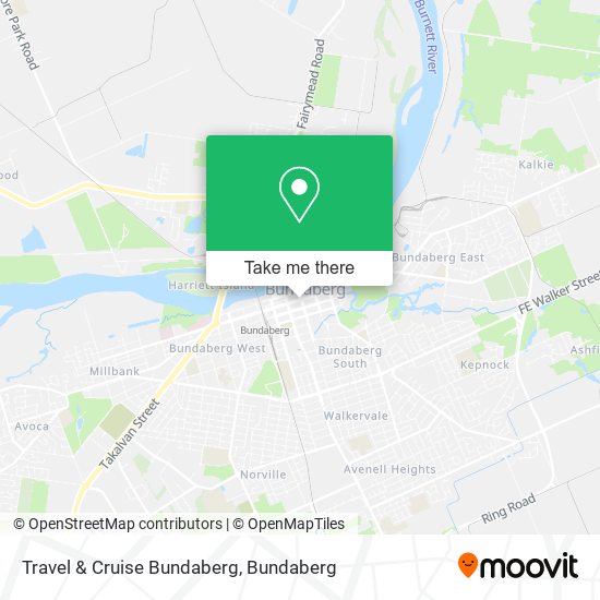 Travel & Cruise Bundaberg map