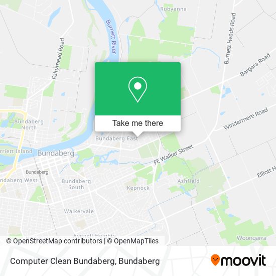 Computer Clean Bundaberg map