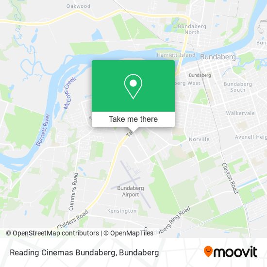 Reading Cinemas Bundaberg map