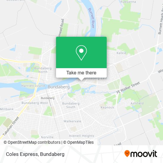 Coles Express map