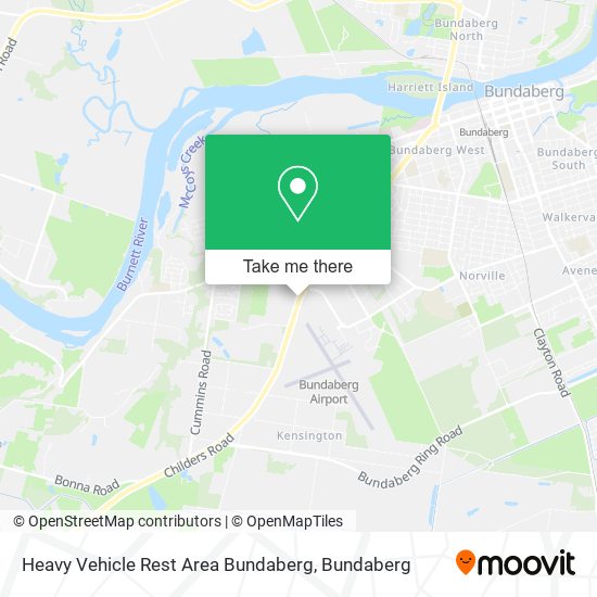 Mapa Heavy Vehicle Rest Area Bundaberg