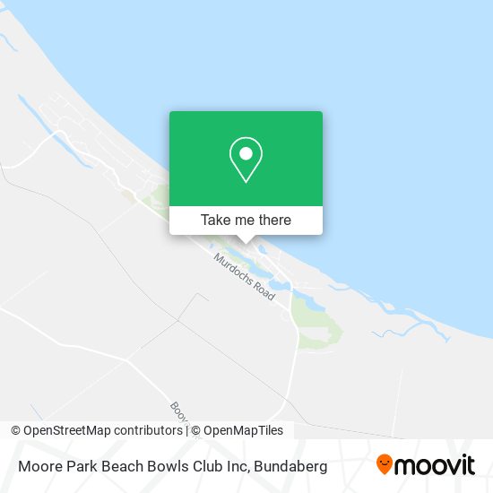 Mapa Moore Park Beach Bowls Club Inc