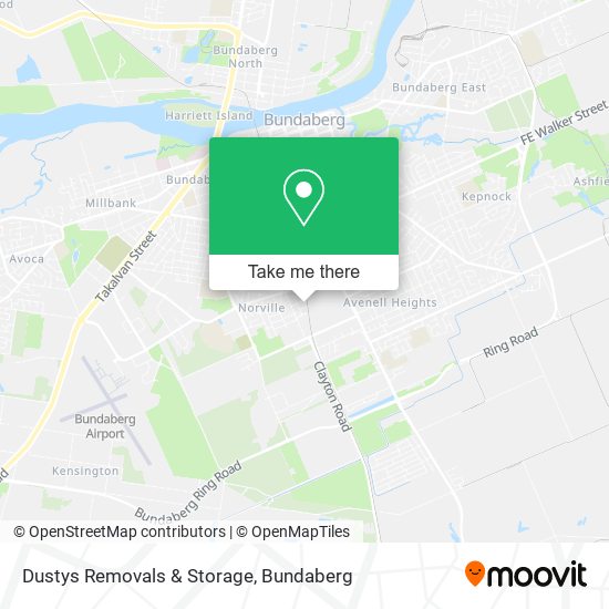 Mapa Dustys Removals & Storage