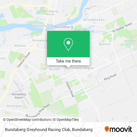 Bundaberg Greyhound Racing Club map