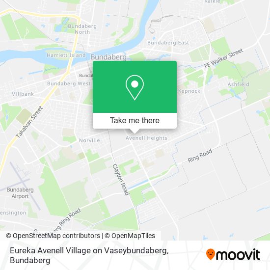 Eureka Avenell Village on Vaseybundaberg map