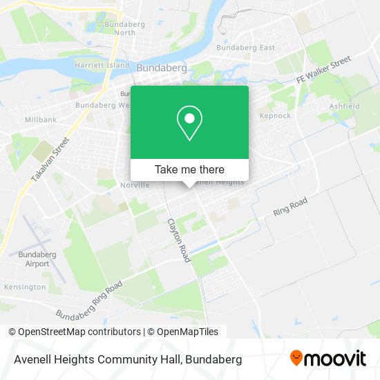 Avenell Heights Community Hall map