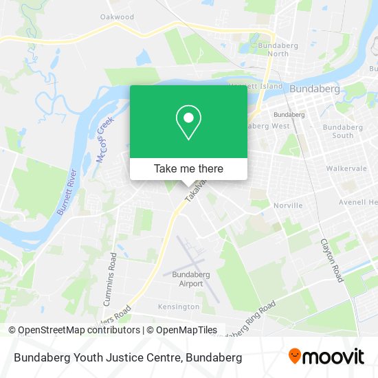 Mapa Bundaberg Youth Justice Centre