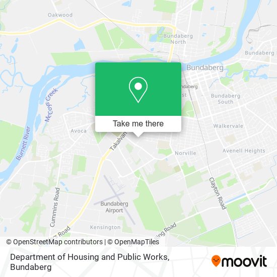 Mapa Department of Housing and Public Works