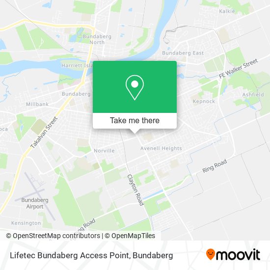 Mapa Lifetec Bundaberg Access Point