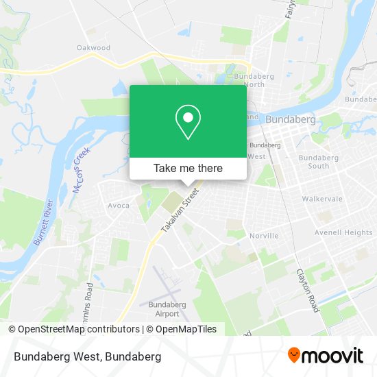 Mapa Bundaberg West