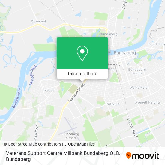 Veterans Support Centre Millbank Bundaberg QLD map
