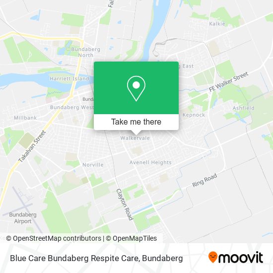 Blue Care Bundaberg Respite Care map