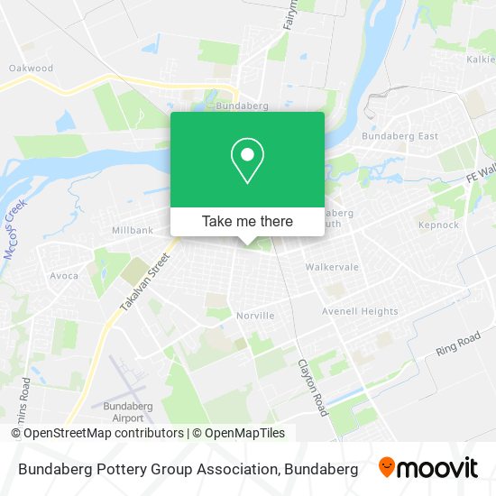 Bundaberg Pottery Group Association map