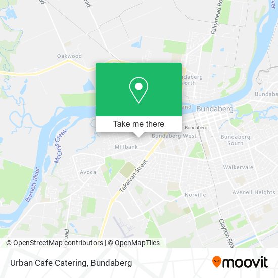 Urban Cafe Catering map