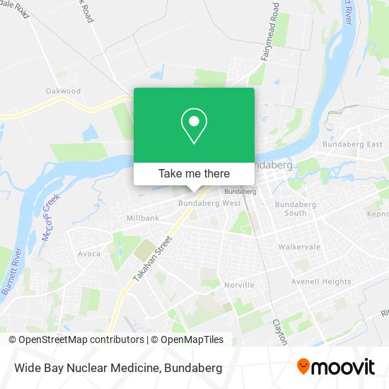 Wide Bay Nuclear Medicine map