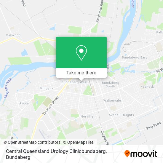 Mapa Central Queensland Urology Clinicbundaberg