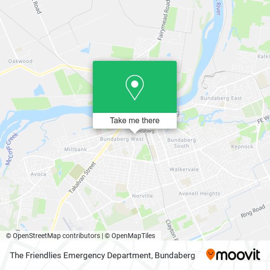 The Friendlies Emergency Department map