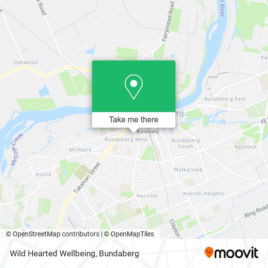 Wild Hearted Wellbeing map