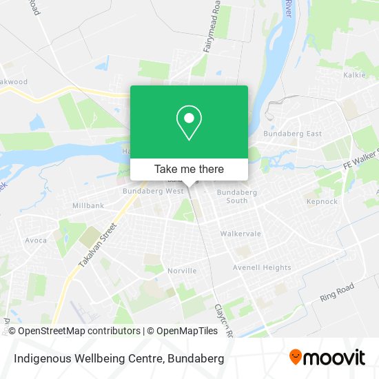 Indigenous Wellbeing Centre map