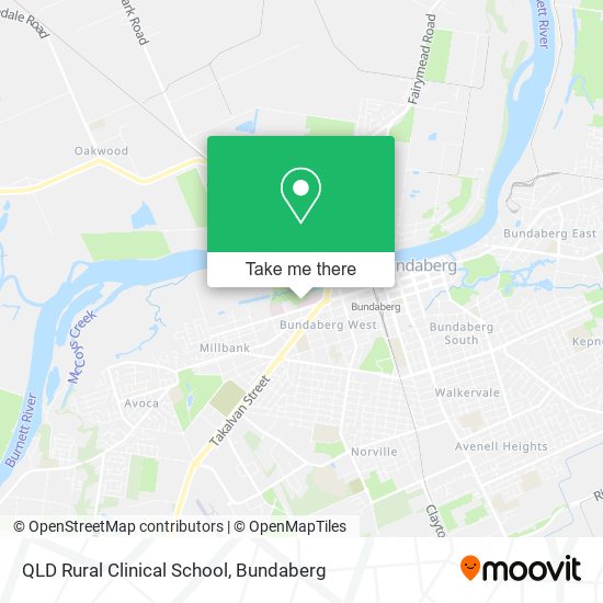 QLD Rural Clinical School map