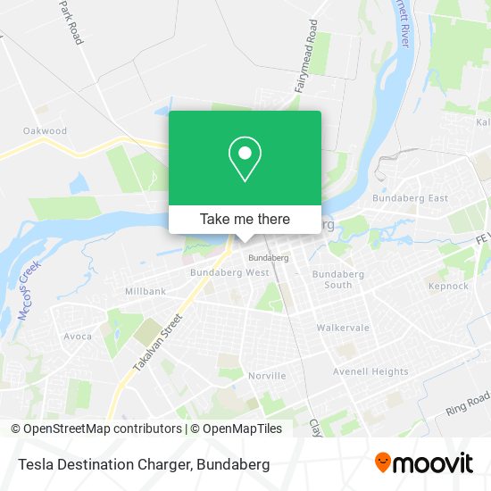 Tesla Destination Charger map