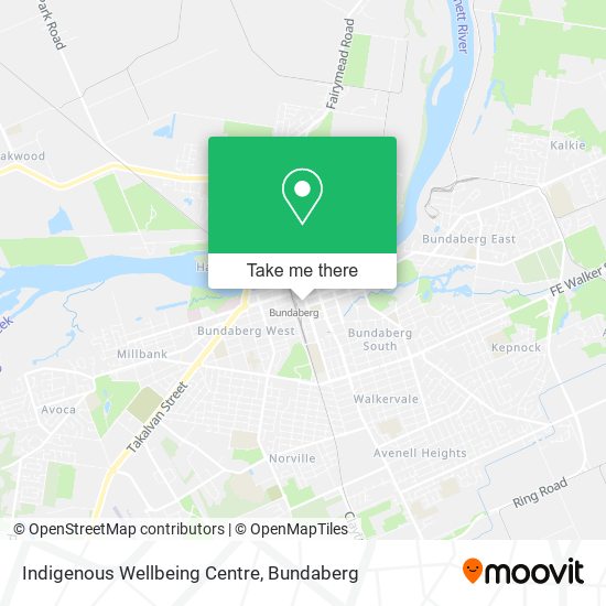 Indigenous Wellbeing Centre map