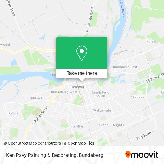 Ken Pavy Painting & Decorating map