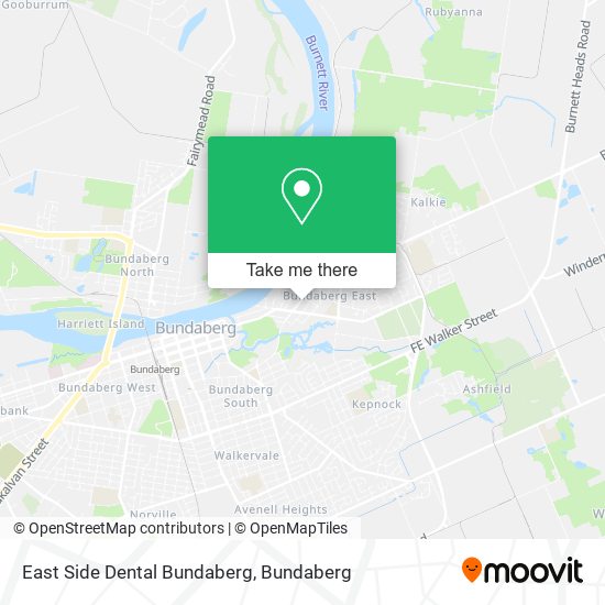 Mapa East Side Dental Bundaberg