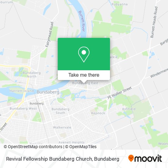 Revival Fellowship Bundaberg Church map