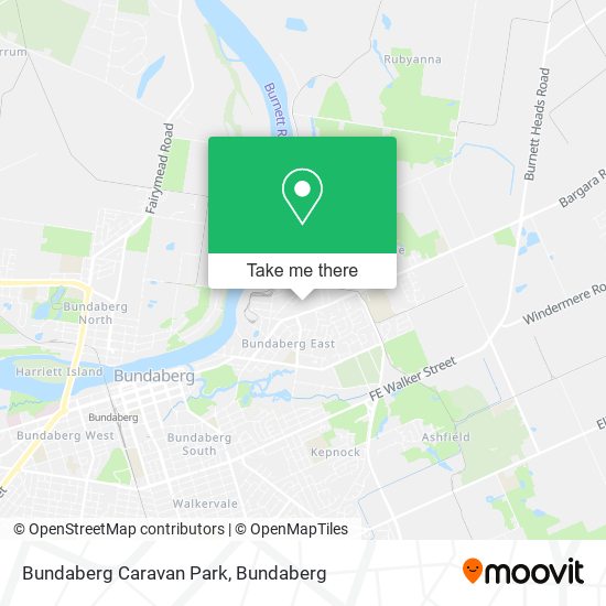 Bundaberg Caravan Park map