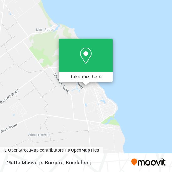 Mapa Metta Massage Bargara