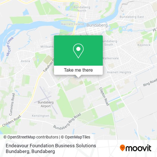 Endeavour Foundation Business Solutions Bundaberg map