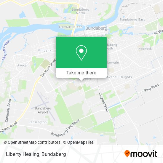 Liberty Healing map