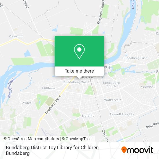 Bundaberg District Toy Library for Children map