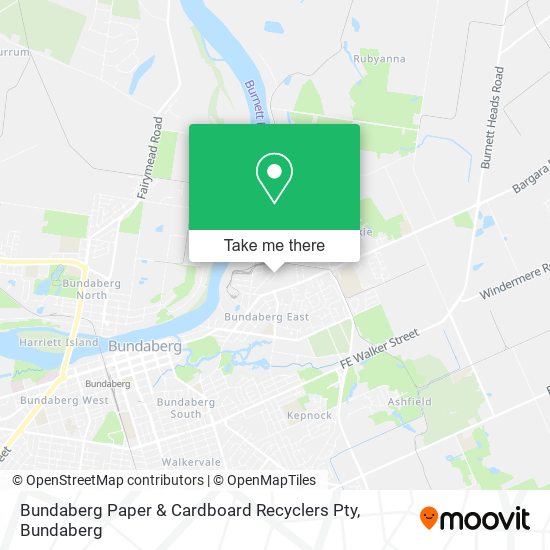 Bundaberg Paper & Cardboard Recyclers Pty map