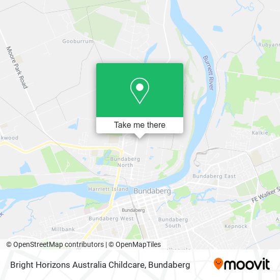 Mapa Bright Horizons Australia Childcare