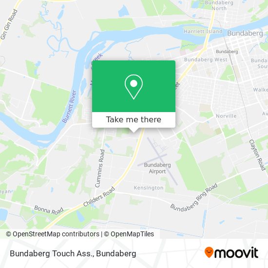 Bundaberg Touch Ass. map