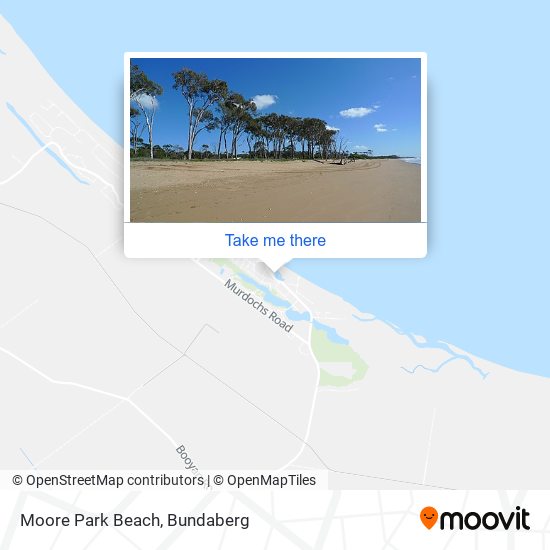 Mapa Moore Park Beach