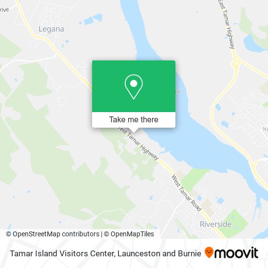 Tamar Island Visitors Center map