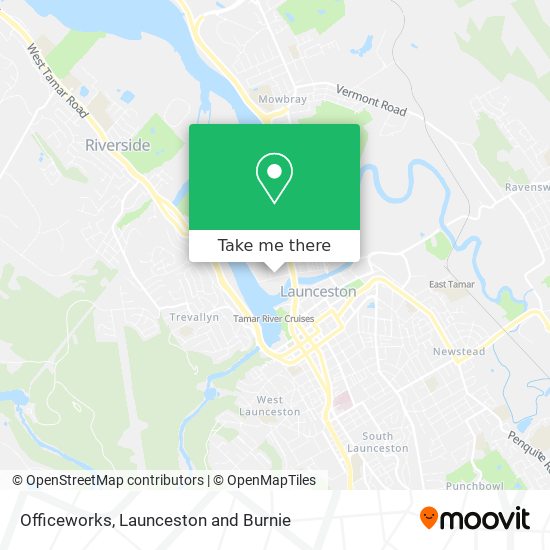 Officeworks map