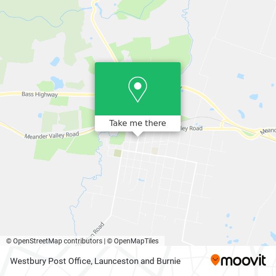 Westbury Post Office map