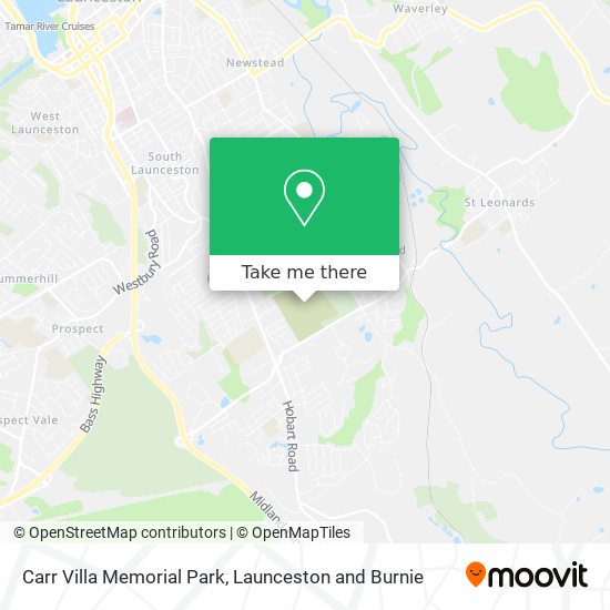 Mapa Carr Villa Memorial Park