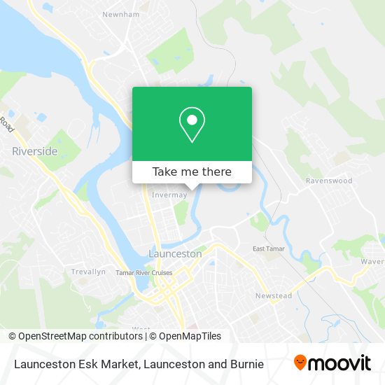 Launceston Esk Market map