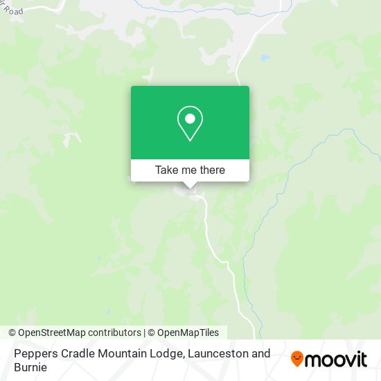 Peppers Cradle Mountain Lodge map
