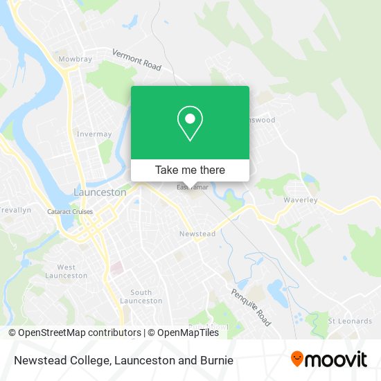 Mapa Newstead College